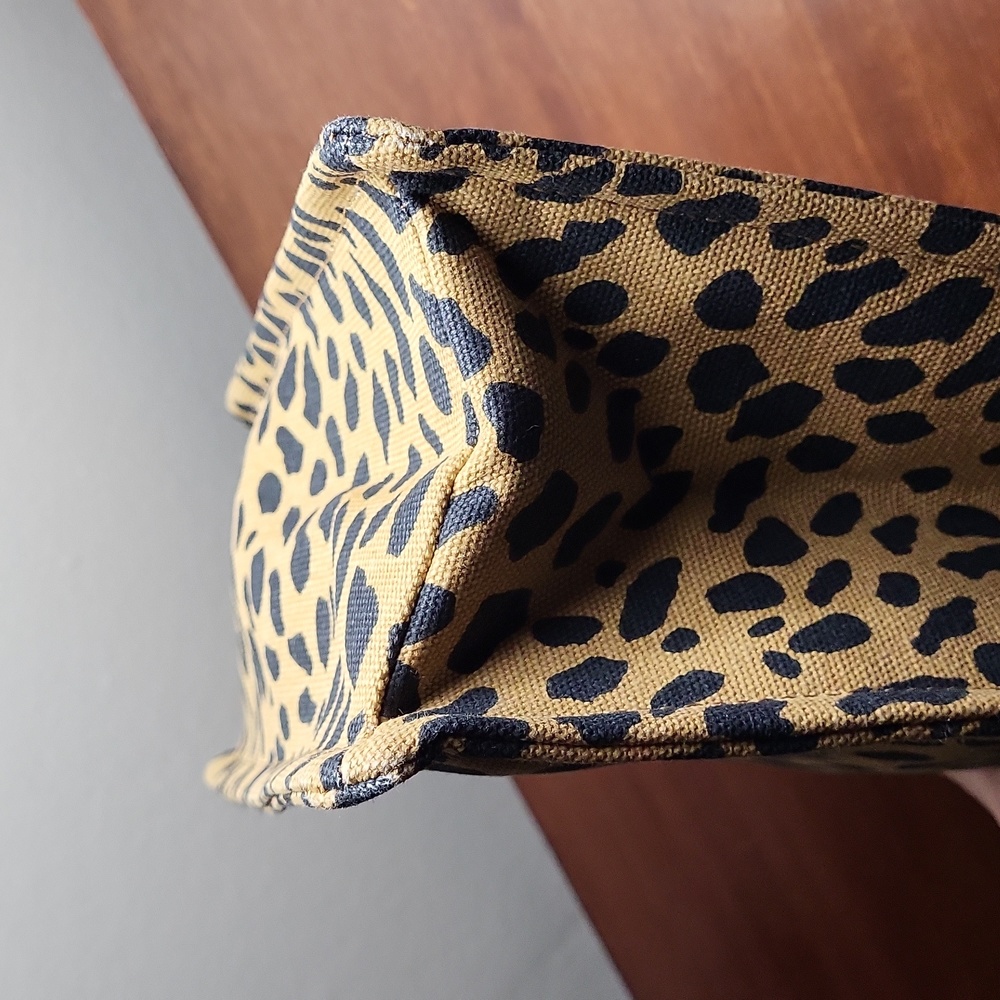 Stella And Dot Canvas Leopard Print Bag - image 7